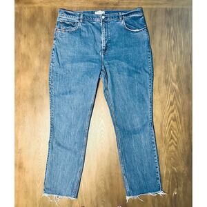 Abercrombie Fitch The 90s Slim Straight Ultra High Rise Jean Women's Size 34 18R